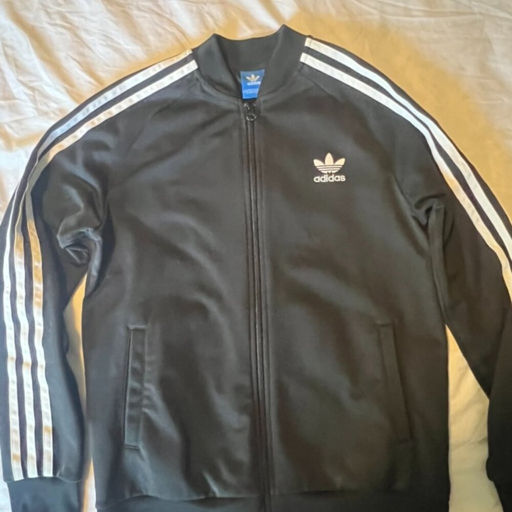 🔥 ADIDAS TRACK JACKET BLACK 🔥